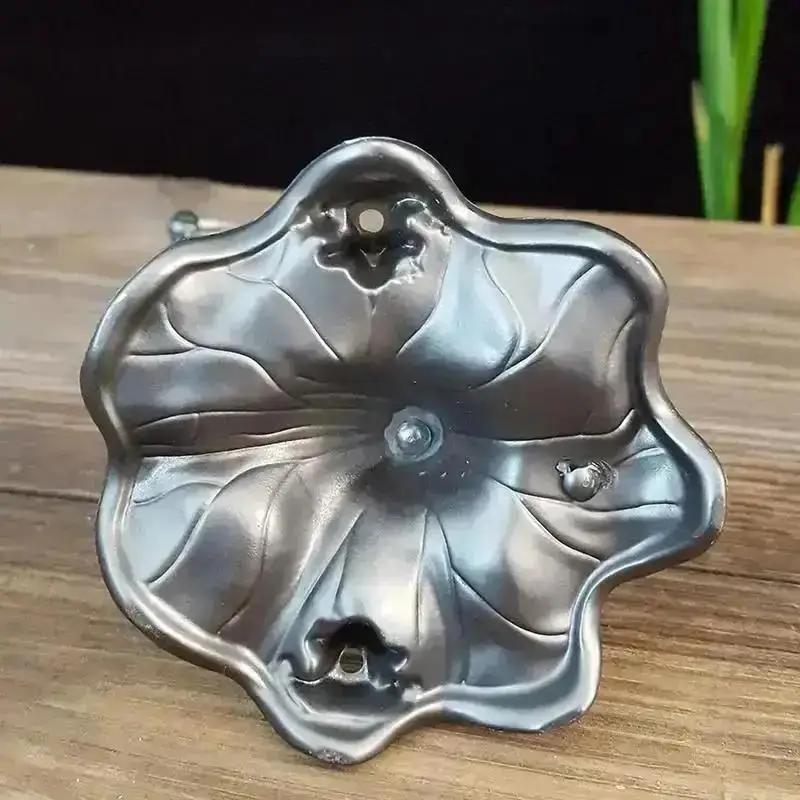 Crane Incense Burners Holder Stove Lotus Incense Burners Antique Alloy Lotus Hanging Stove Tea Ceremony Craft Household Decor