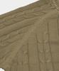 BIRBANTE Garment-Dyed Washable Cable Knit - Camel