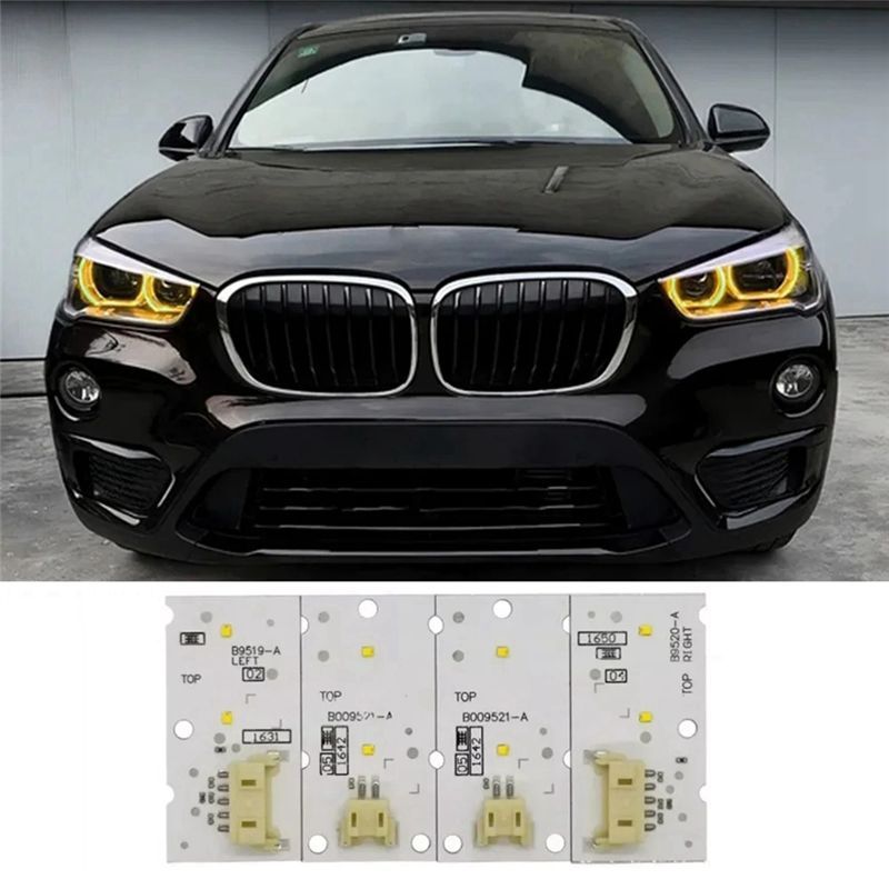 Powerful Super Bright White Daytime Running Light Board For BMW X1 F48 2017- Angel Eyes DRL Boards