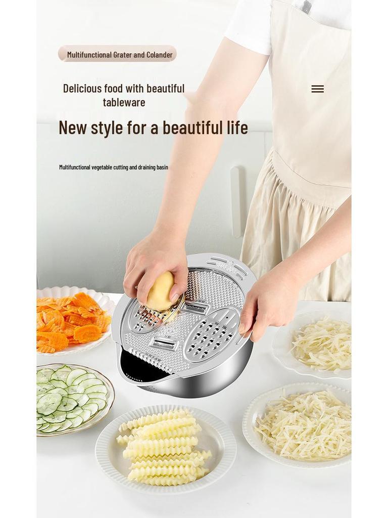 304 Stainless Steel Rice and Vegetable Washing Basin with Sieve