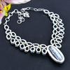 Owhyee Opal, Blue Topaz Gemstone 925 Sterling Silver Jewelry Necklace 18" KG-1839