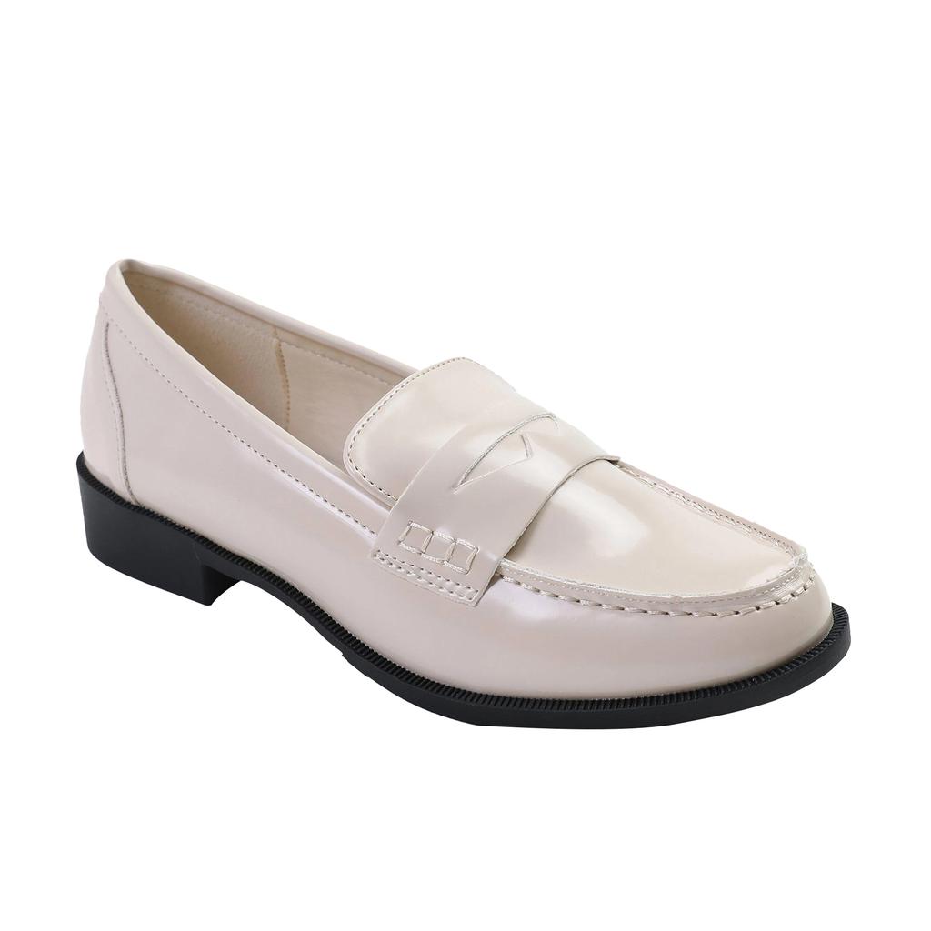 Where's That From Womens/Ladies Houston Patent Leather Slip-on Wide Loafers