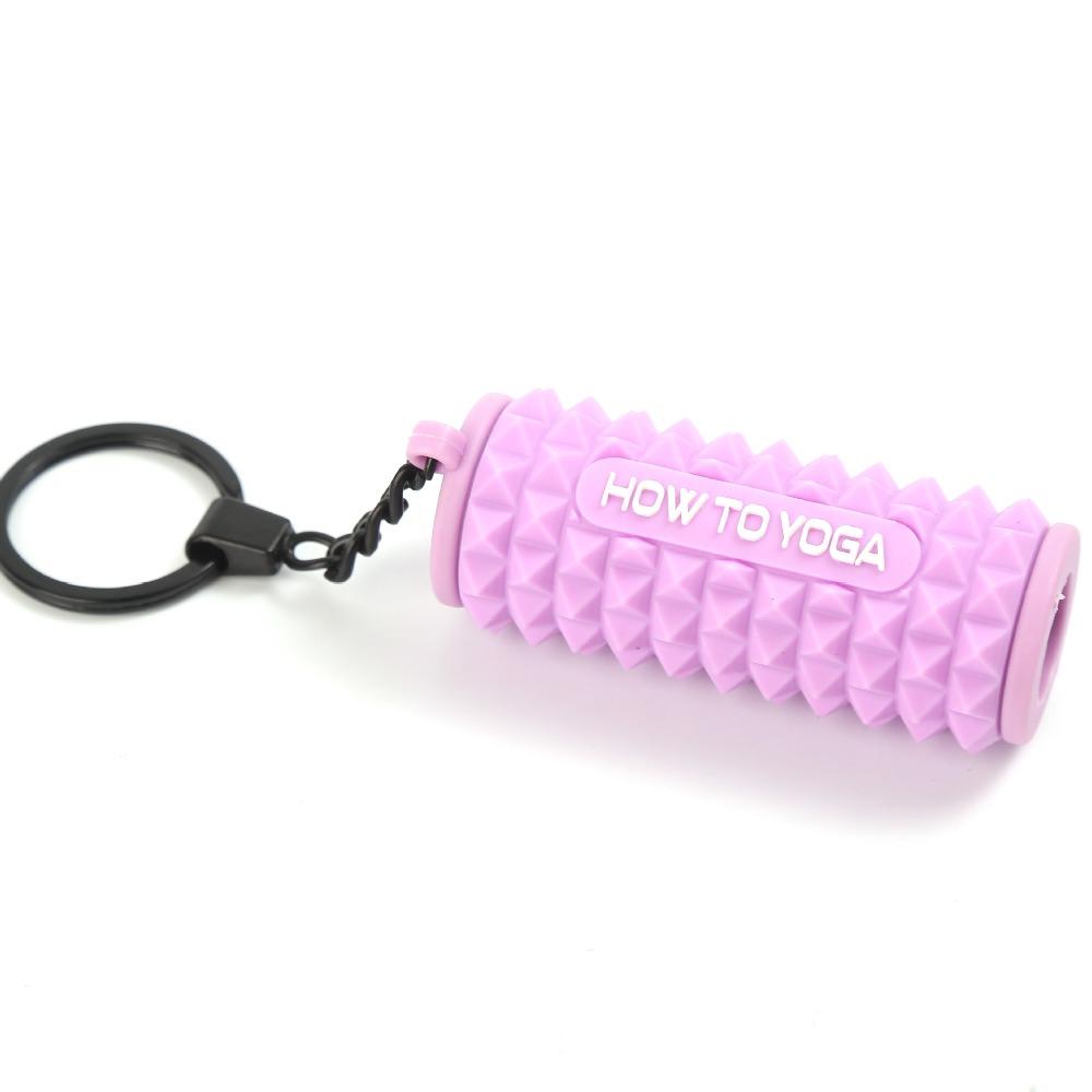 

Силиконовый массажный ролик в форме брелока для пальцев Как йога брелок Маленькие подарки фиолетовый