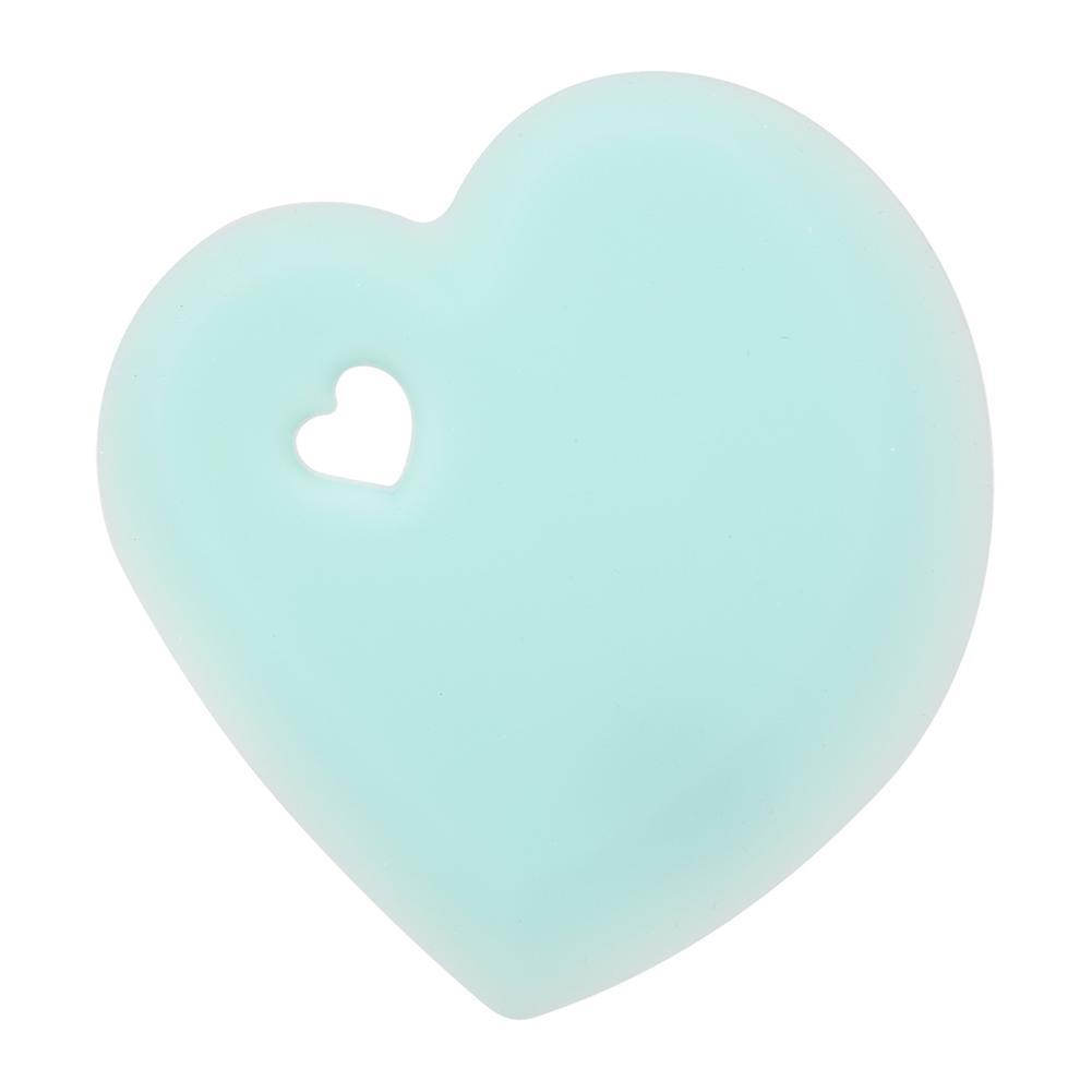 Heart Shape Silicone Baking Spatula Bowl Dough Bread Cookie Pizza Butter Scraper Sky blue
