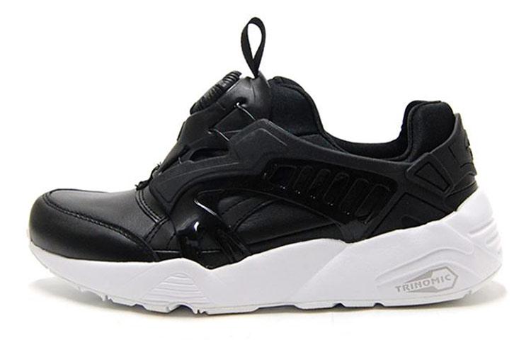 PUMA Disc Blaze Leather Running Shoes Black/White 361979-01 36
