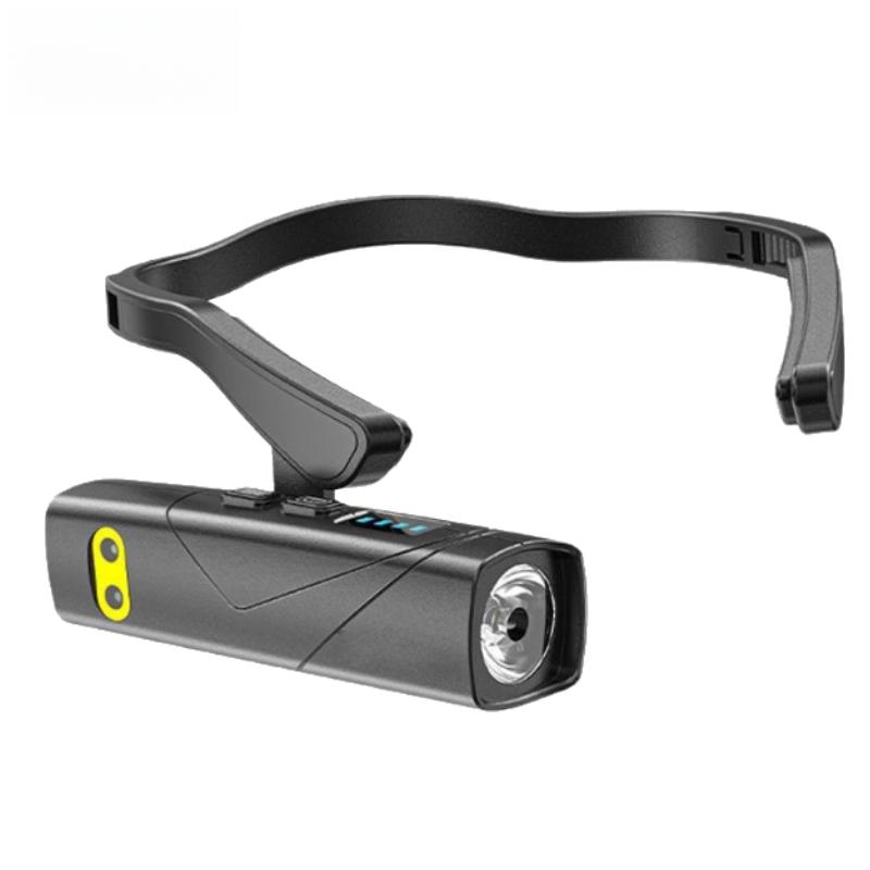 Induction LED Headlamp  Ear Hook Lightweight Waterproof Hands-Free Flashlight for Fishing Cycling Running Camping Hiking
