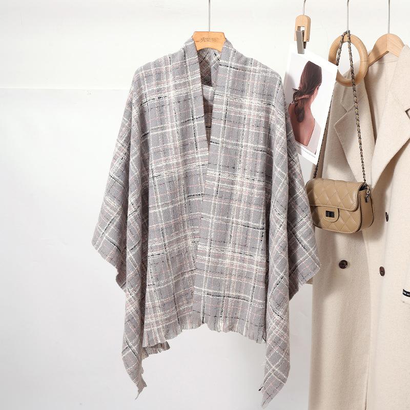 Women Winter Vintage Knitted Scarf Headscarf Ladies Men Casual Preppy Plaid Warm Scarve Mujer Male Foulard Wrap Shawl New Unisex