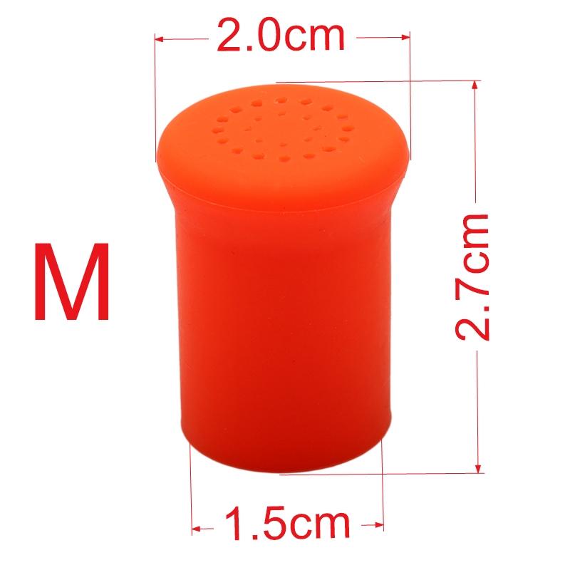 

1 шт., защитный чехол для ручки удочки, силикагель, приманка, передняя крышка, пробка, защитная заглушка, аксессуары для рыбалки M оранжевый