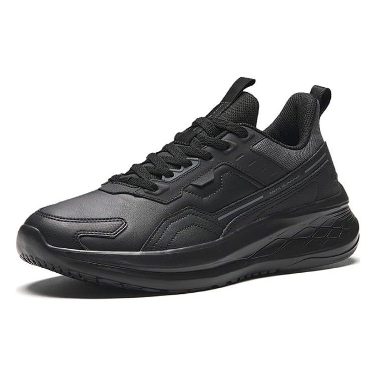 Anta Comfortable Non-Slip Wear-Resistant Low-Top Running Shoes Men Sneakers Black 912345579-5