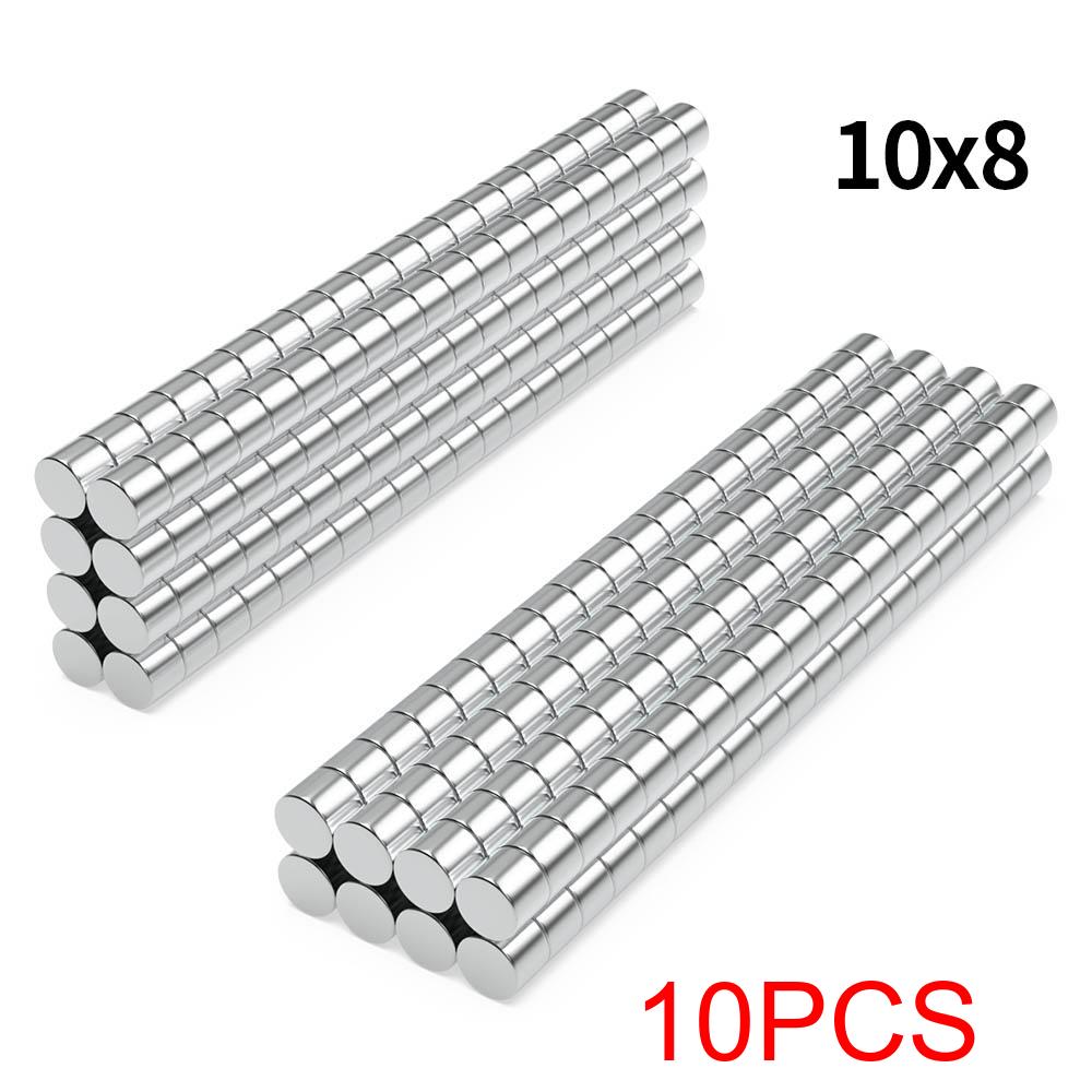 Super Strong Neodymium Magnet N35 NdfeB Permanent Magnetic imanes Round Powerful Magnets Refrigerator 10x1 10x2 10x3 10x5mm
