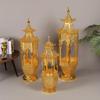 Golden Hollow Cross Incense Burner: Popular Large Arabic-Style Indoor Ornament