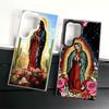 Virgen Mary Virgin De Guadalupe Soft Phone Case for Samsung Galaxy S24 S25 FE S26 Edge S23 Ultra S22 Plus S21 + Shockproof Cover
