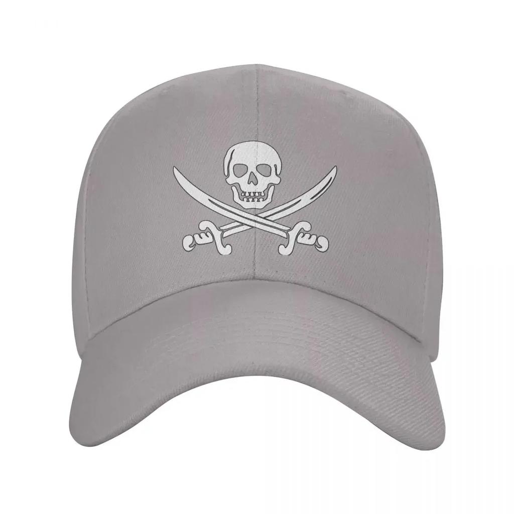 Classic Unisex Jolly Roger Skull Baseball Cap Adult Pirate Flag Adjustable Dad Hat for Unisex Women Sports Snapback Caps