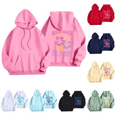 Women's Fashion Women's Lightweight Long Sleeve Pullover With Pockets Preppy Graphic Hoodie