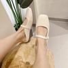 Fashion Flat Shoes for Women 2025 Spring Autumn Mary Janes Shoes Square Toe Shallow Casual Ladies Shoes Women's Plus Size 41-43 loafers