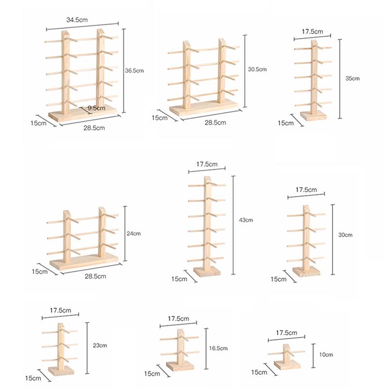 Handmade Wooden Glasses And Jewelry Display Organizer Rack For Retail And Personal Use 723₽