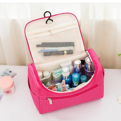 Borsa da viaggio cosmetica impermeabile in tessuto Oxford di grande capacità