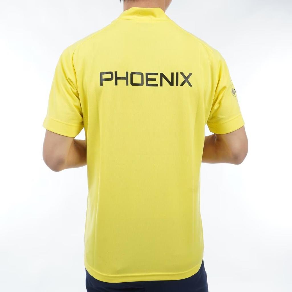 Ping Apparel Men's Short Sleeve High Neck Shirt (Moisture-Wicking, Quick-Drying, Highly Breathable) / Golf / 621-4167315 060_Yellow, Medium