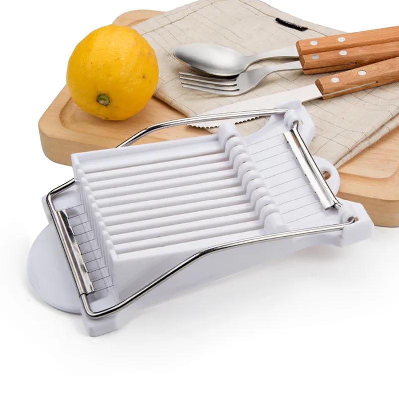 Meat Slicer Reinforced Stainless Steel Egg Fruit Soft Cheese Slicer Spam Cutter Bread Slice Cutting Tool Kitchen Accessories