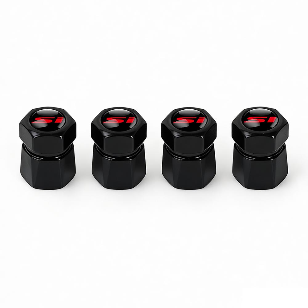 4Pcs Aluminum Car Tire Valve Caps Diamond Tyre Valve Airtight Cover Waterproof Dust For Honda City Odyssey CIVIC CRV Automobiles