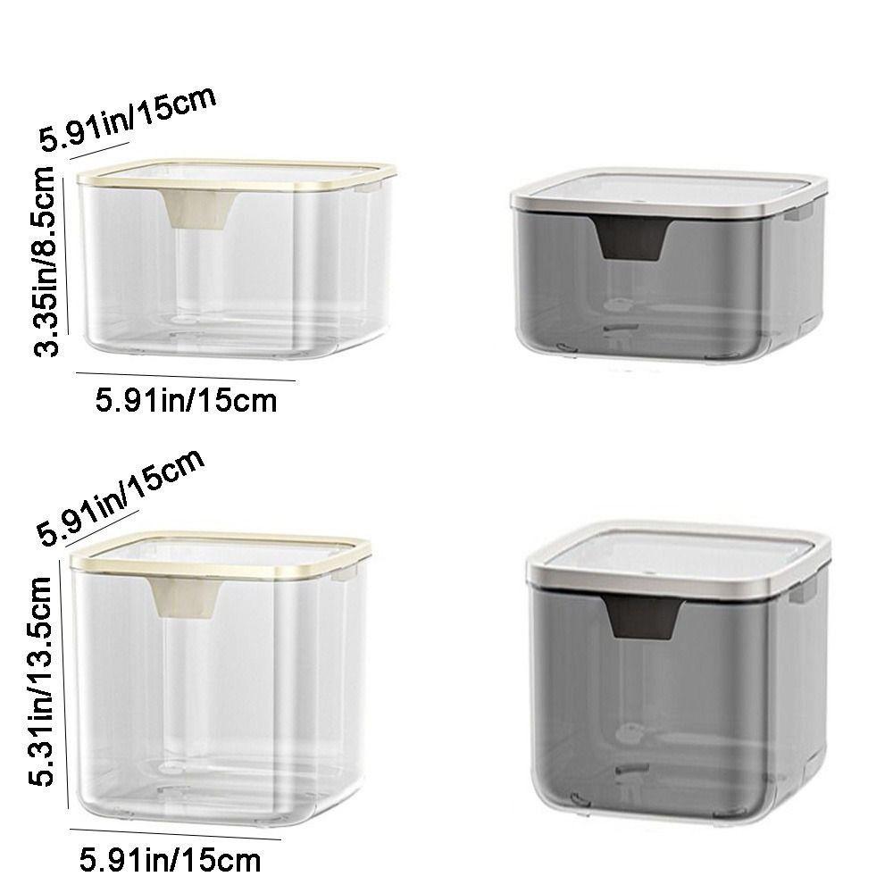 Press Type Desk Storage Box Transparent Sundries Paper Basket Useful Desktop Trash Can  Living Room