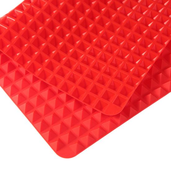 Silicone Baking Mat Heat-Resistant Fat Reducing Mat for Oven Grilling Multifunctional Cooking Mat for Healthy Baking Grilling