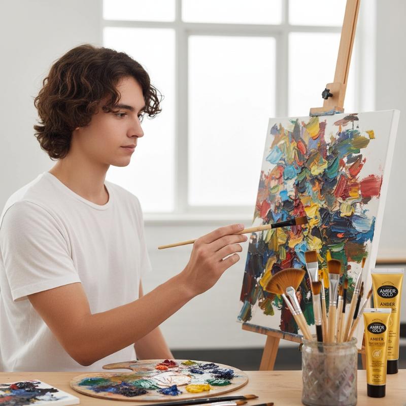 Professionelles Künstler-Pinselset Nylonborsten für Aquarell-, Acryl-, Ölmalerei, Basteln & Gesichts-Körper-Handwerk Hakenlinie