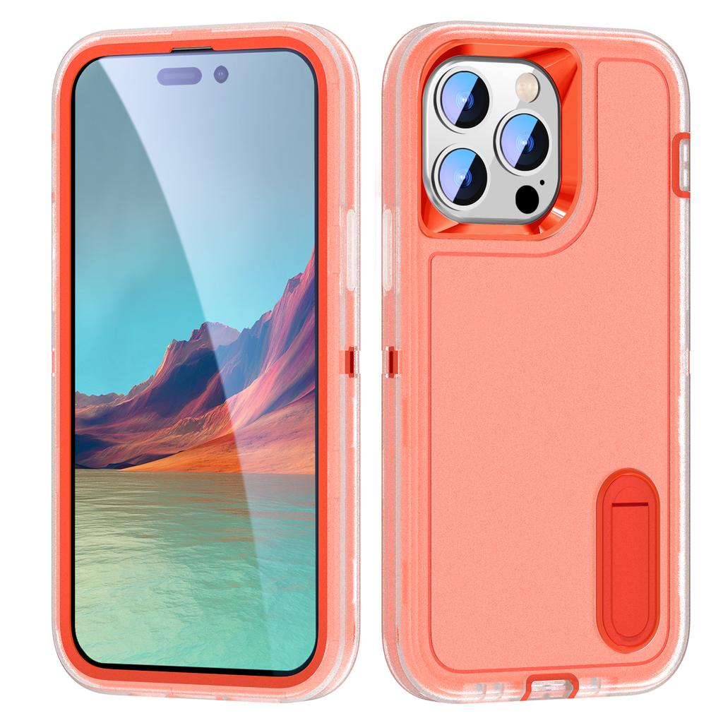 Case for iPhone 15 14 13 Mini 12 11 Pro Max XS XR 8 7 Plus Heavy Duty Shockproof Anti-Scratch Protective Kickstand Phone Case