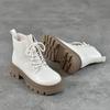 Johnature Genuine Leather Wool Boots Thick And Warm Women's Cotton Shoes Thick Soles Anti Slip Short Boots