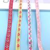 1cm Babykleidung Jacquard-Gurtband Spitze, Fächer-Saumstreifen Stoff Acht Schätze Gürtel Ethnische Accessoires Hut Dekorativer Gürtel