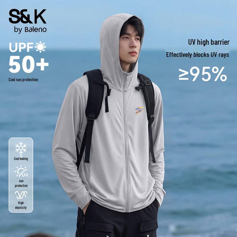 Baleno Men's Cooling Breathable Hooded UV Protection Jacket