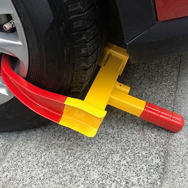 1 Pc WHEEL CLAMP HEAVY DUTY ANTI THEFT LOCK CARAVAN TRAILER SECURITY CAR VAN + KEYS