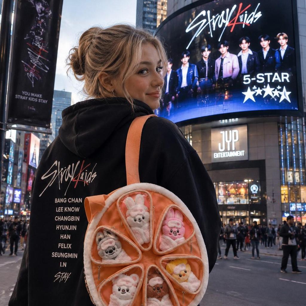 Stray Kids Inspired RUN IT World Tour Orange Ita Bag for SKZOO Dolls