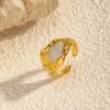 Chenhe Stainless Steel Jewelry Fashion Light Luxury Titanium Steel Jewelry Women's High-end Sense Niche Does Not Fade Open Ring