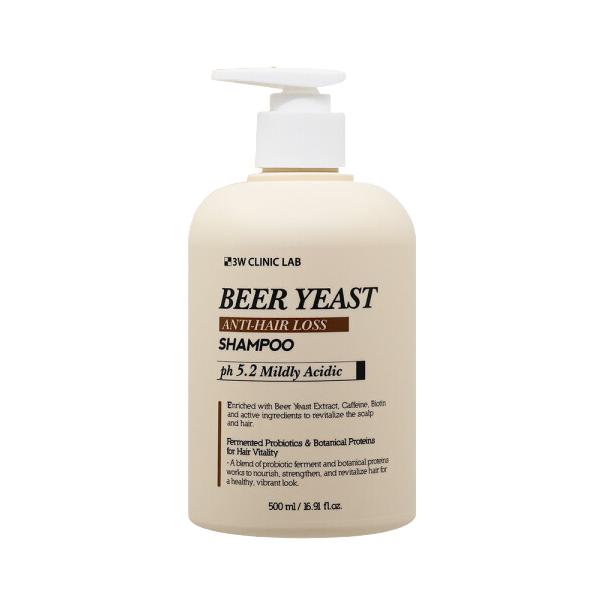3w Clinic LAB Szampon Przeciw Wypadaniu Włosów z Drożdżami Piwnymi 500ml (2 opcje)