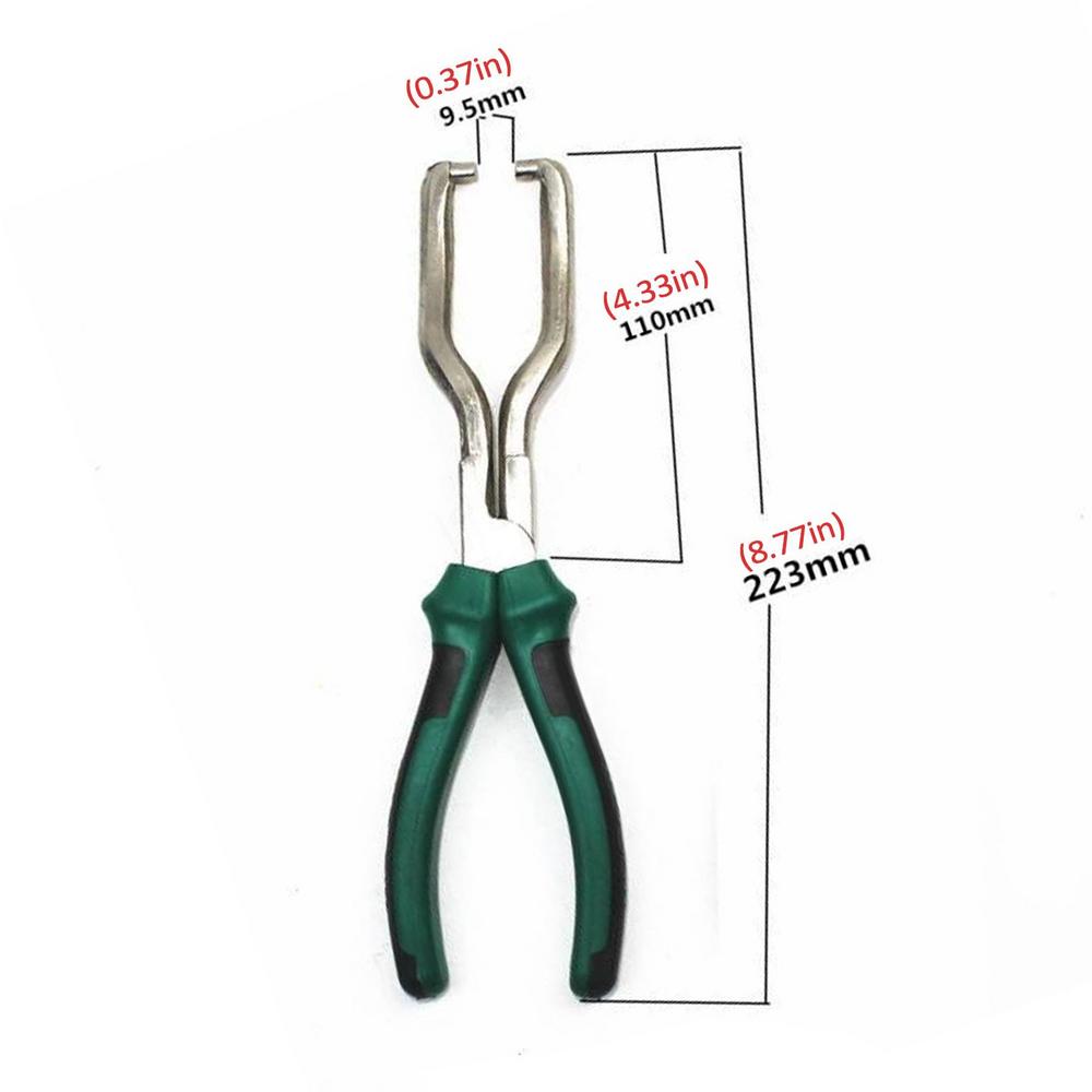 

Щипці для паливних шлангів Інструменти для від єднання паливних шлангів Щипці для з єднань із затискачами Каліпер для фільтра Для обслуговування та ремонту автомобіля прозорий