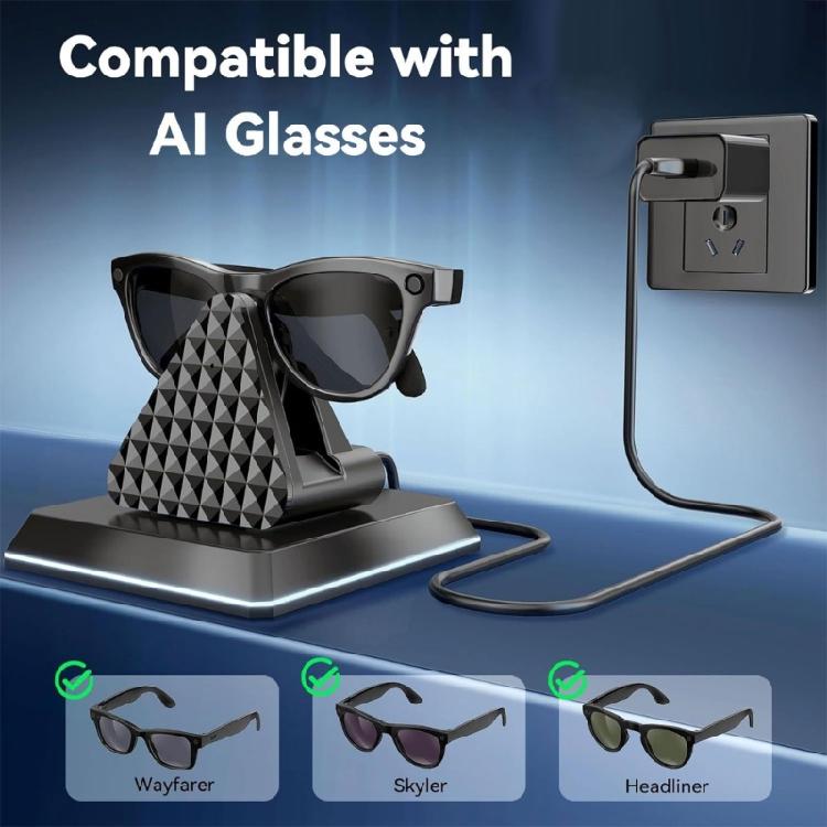 Universal Charging Dock for Ray Smartests Glass Digital Eyewears Rapid Power Transfer NonSlip Surfaces