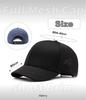 HABERY Full Mesh Short Brim Baseball Sun Solid Outdoor Stylish Cap Cap, Hat, Color, Breathable, Men's, Sports, Walking, Umpire, Baseball, Running,