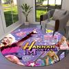 Hannah Montana Okrągły Dywanik, Dywan do Salonu, Sypialni, na Sofę, do Pokoju Zabaw, Antypoślizgowa Mata Podłogowa