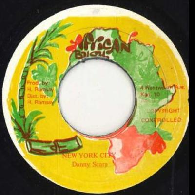 Płyta 7-calowa DANNY SCARA - Nowy Jork żaden Afrykański Bush 198- Jamajka Reggae, Ska & Dub