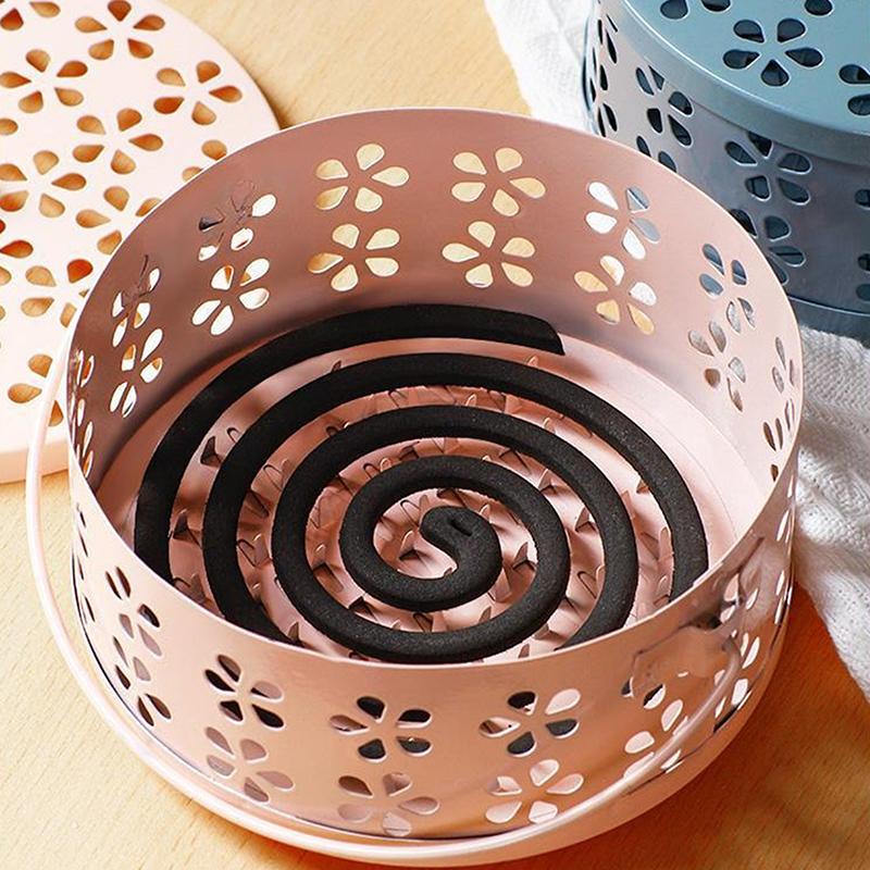 Portable Mosquito Coil Tray Holder Home Insect Repellent Anti-Fire Sandalwood Incense Burner Anti-Mosquito Supplies