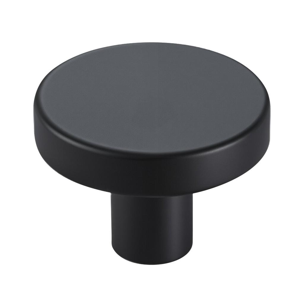 Schrankknöpfe, 10er-Pack, 32 mm Schwarze Zinklegierung Schubladengriffe & Türgriffe, Pilzförmige Küchen-Massivknöpfe Kommodengriffe, Schrankbeschläge mit