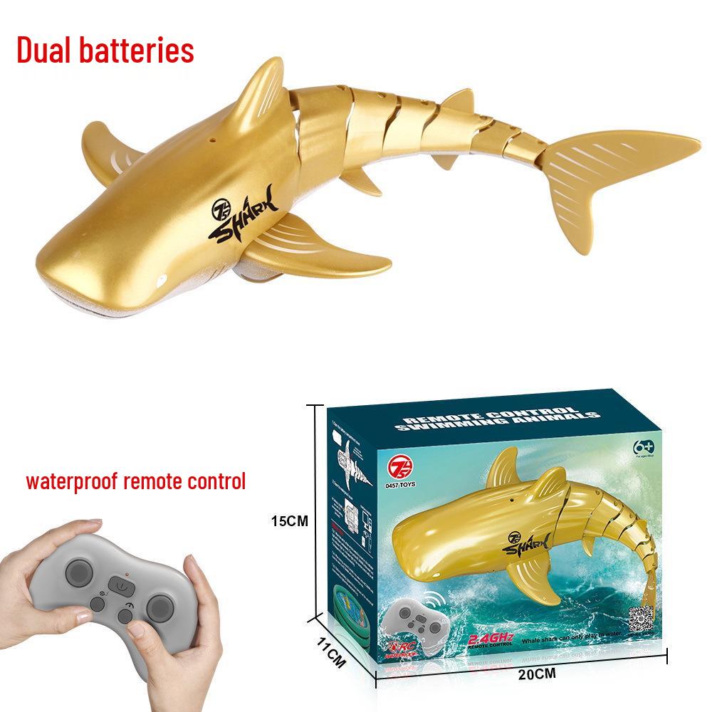 2.4G Remote Control Electric Shark Toy - Wireless Charging Water Toy for Kids