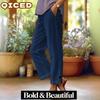 QICED Casual damesbroeken en capri's met effen print