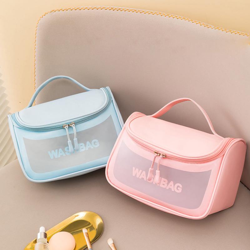Waterproof Travel Makeup Bag Organizer with Hook - Portable Fragrance Style Handbag