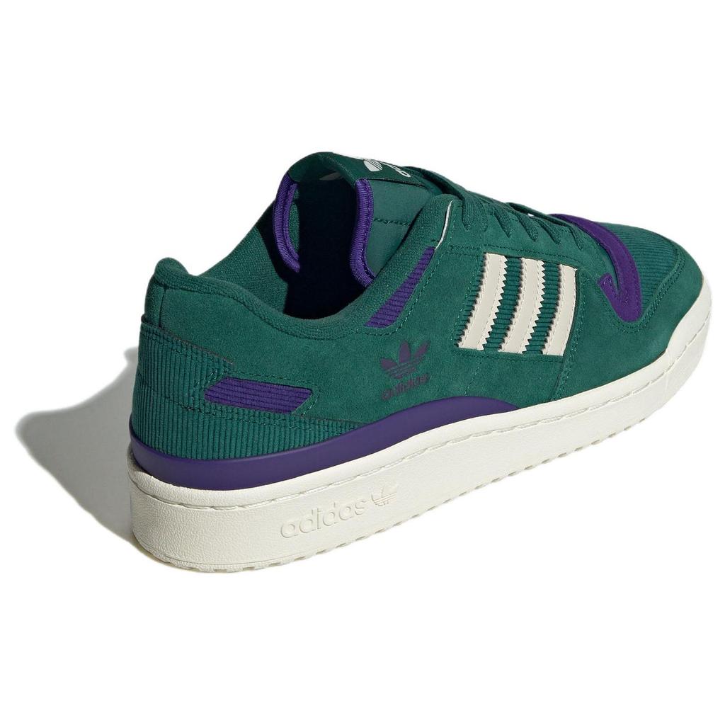 Adidas Originals Forum 84 Comfortable Versatile Durable Breathable Low-Top Sneakers Unisex Sneakers Green Purple ID8389