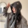 Pullover Hat Ear Protection Hat Beanie Knitted Hat Fashion Flower Balaclava Hat  Winter/Autumn