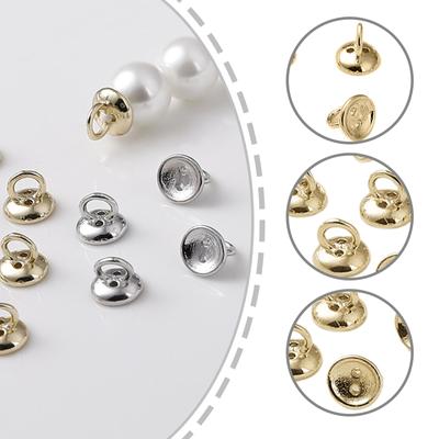 Perlenkappen-Endverschlüsse, Legierungsverschlüsse, stabiles Bastelzubehör, Perlen-Endkappen, Accessoire für die elegante Schmuckherstellung