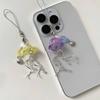 Jellyfish Phone Charm Keychain Pendant Phone Strap Acrylic Texture Phone Chain Suitable for Fashion Enthusiasts Present