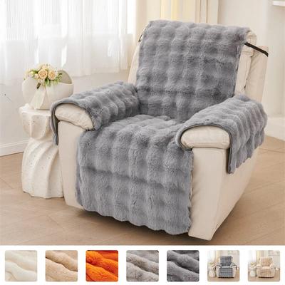 Husă Fotoliu Recliner 1 Loc Pluș Iepure Antiderapant Huse Fotoliu Singur Relaxare Acasă Huse Scaun Reclinabile Super Moale